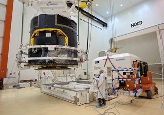 Gaia Spacecraft in Clean Room at Launch Center