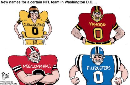 Editorial Cartoon U.S. Washington Redskins name change