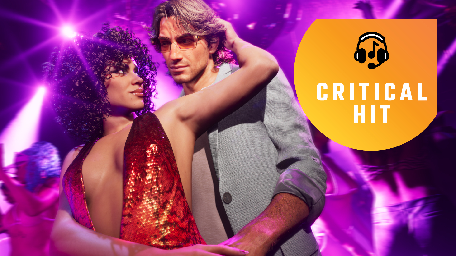 Lucia and Jason dancing in a nightclub in GTA 6.