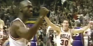 Michael Jordan during the 1997 NBA Playoffs