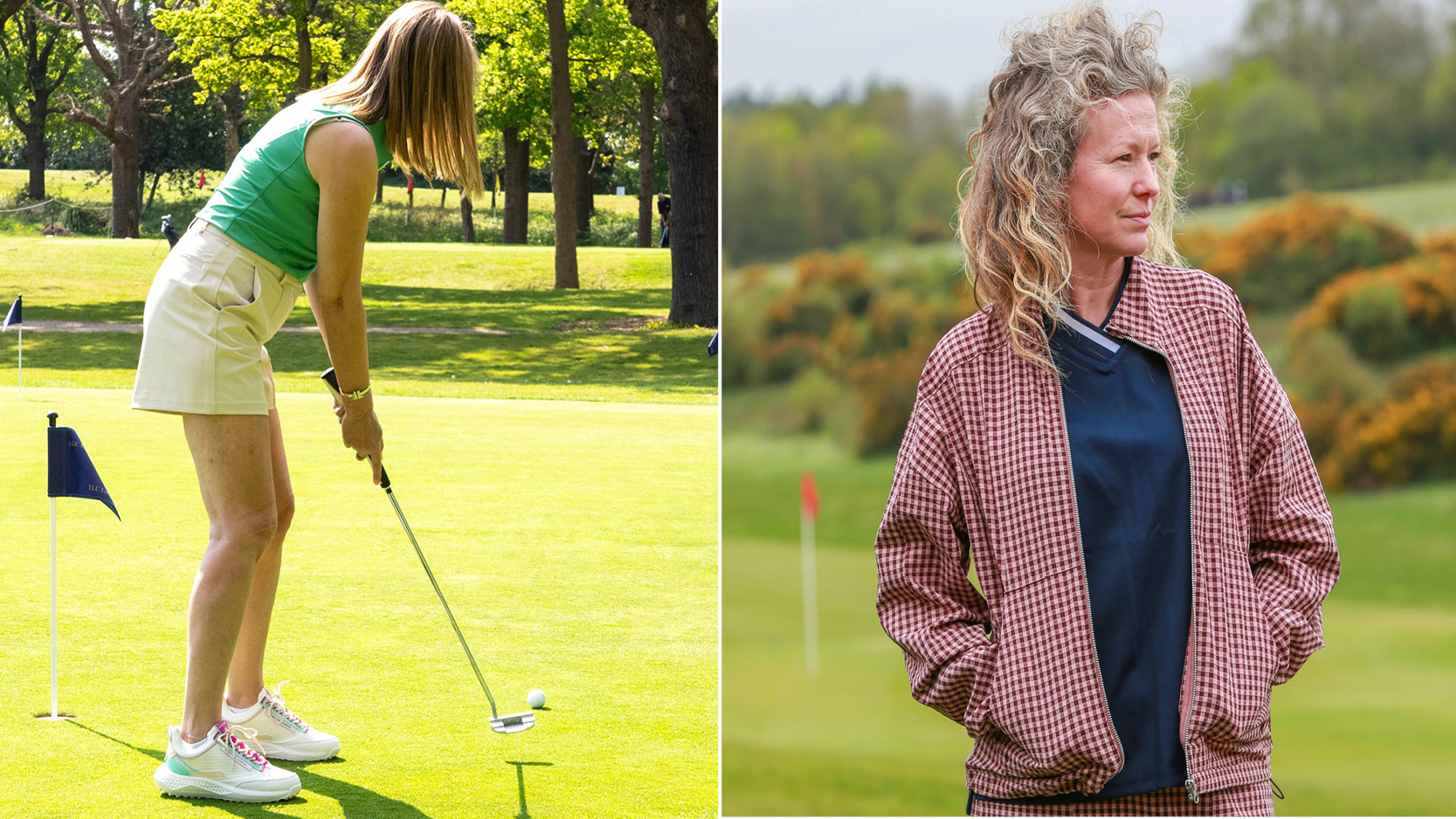 Women's golf fashion that suits rectangle body shapes