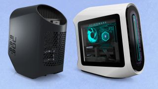 Side and back views of the new Alienware Aurora