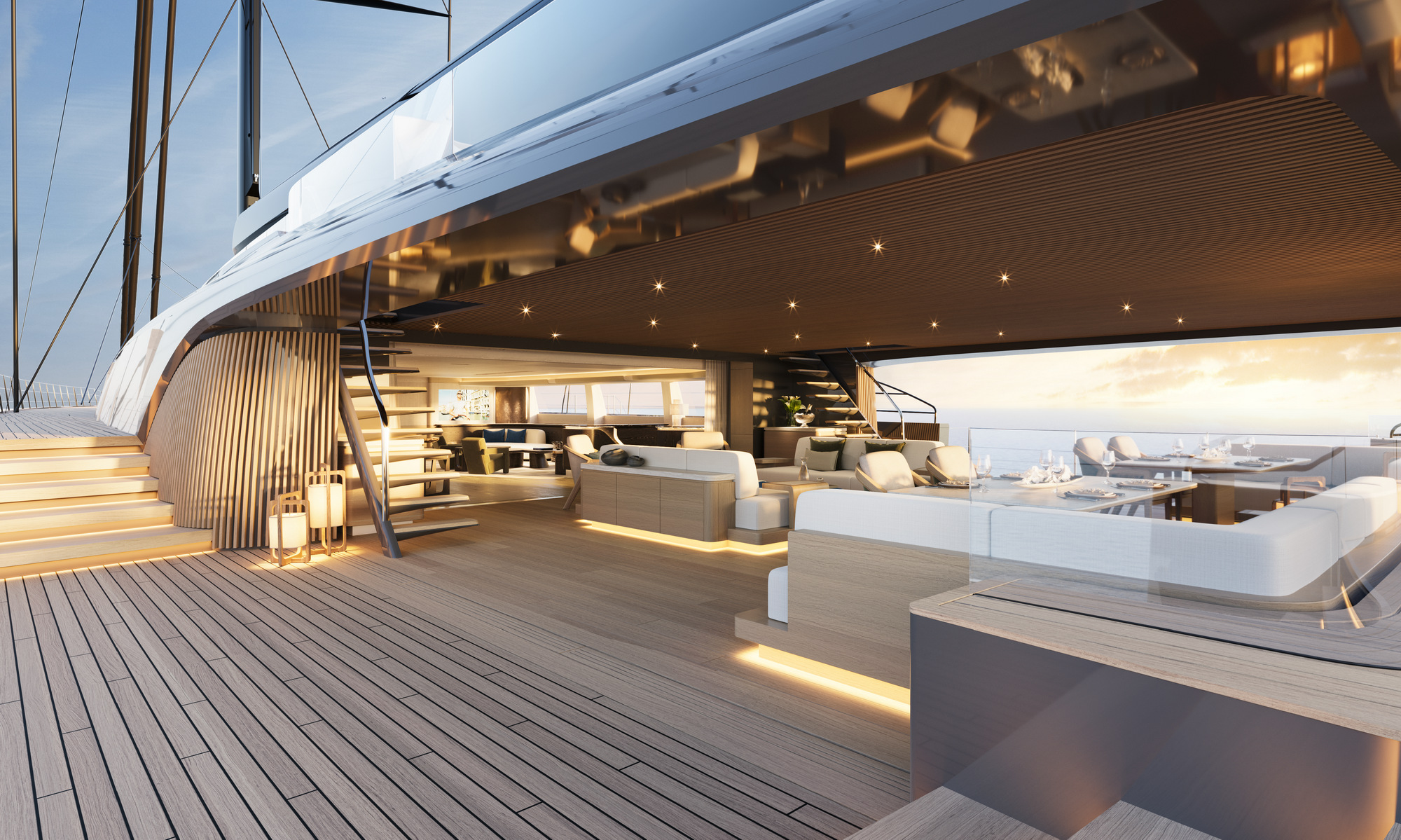 Sky project from Royal Huisman, view from the deck