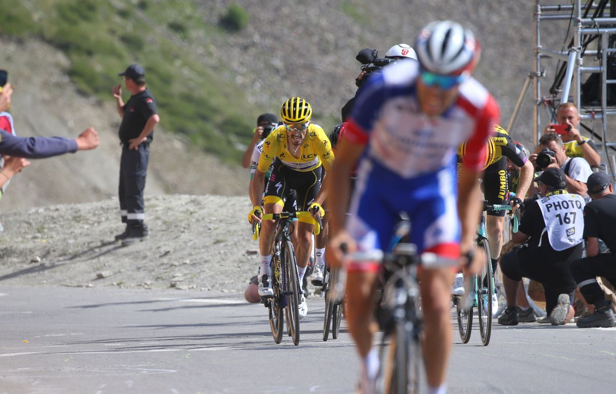 Alaphilippe chases Pinot in the closing metres