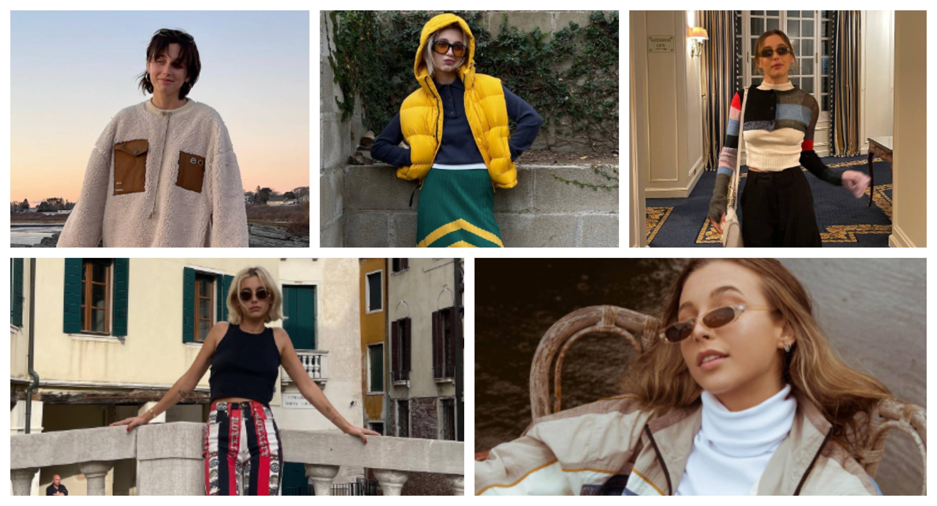 Emma Chamberlain wearing pieces from her closet that will be sold on eBay