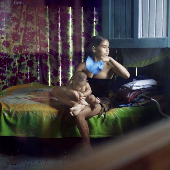 woman and baby