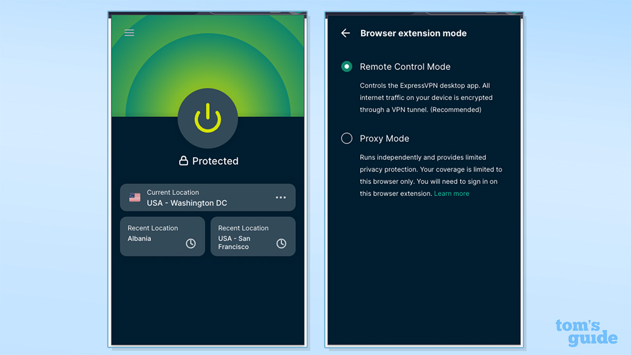 ExpressVPN's Chrome browser extension