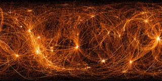 An image shows the X-ray data gathered by an instrument called NICER on board the International Space Station as the laboratory orbits Earth.