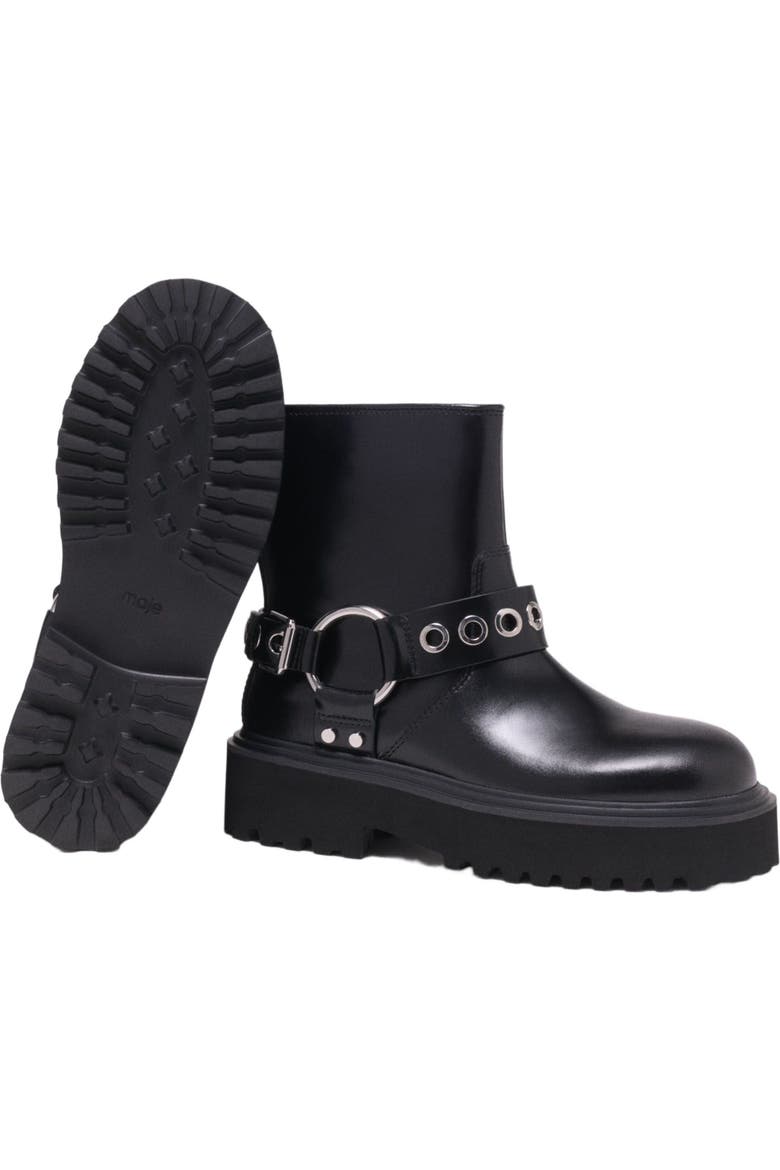 Leather Biker Boots