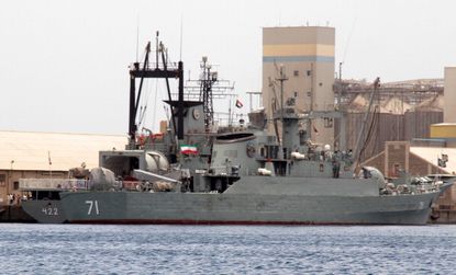 Iranian military ships seen in 2014