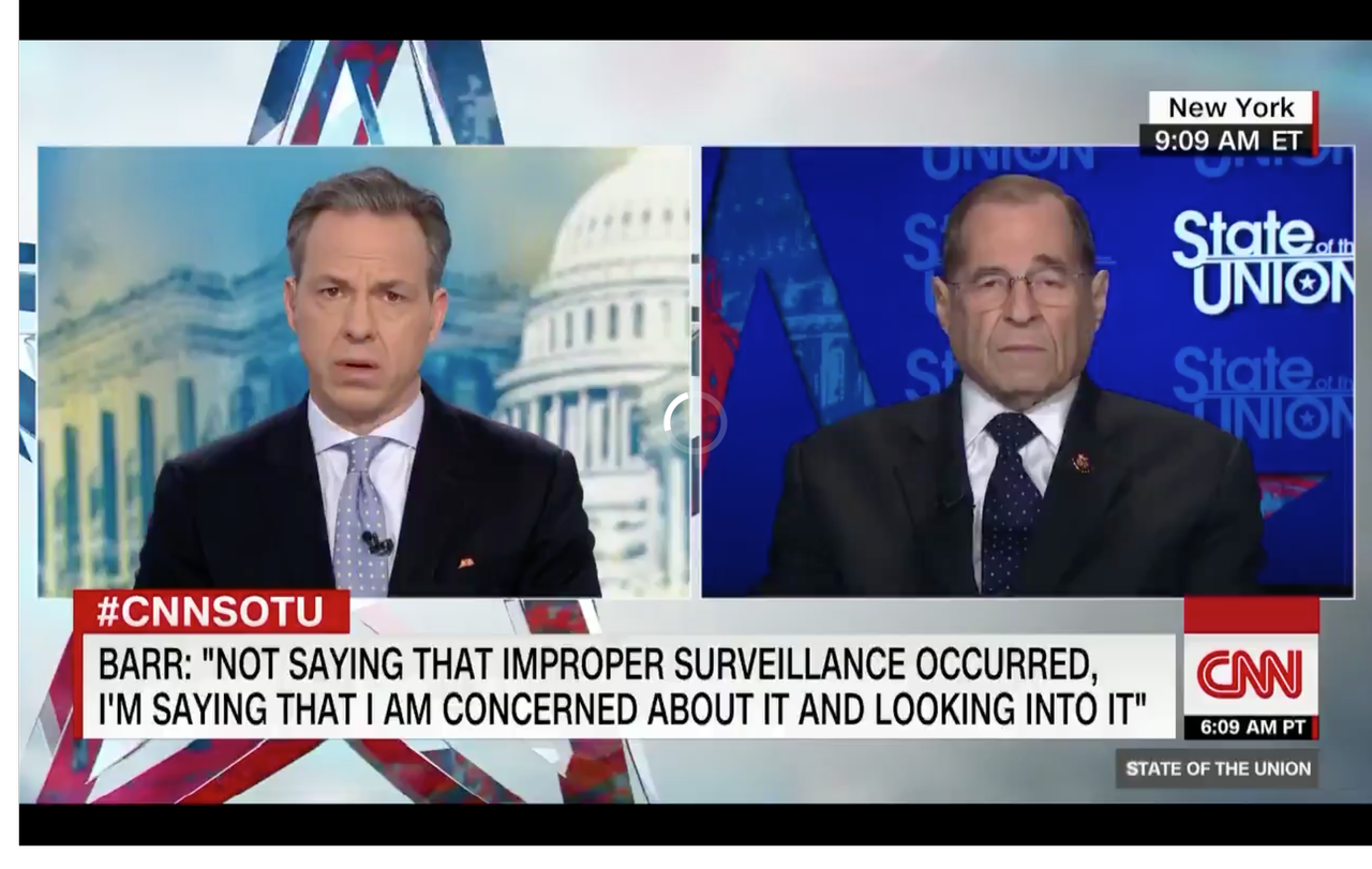 Jake Tapper and Jerry Nadler.