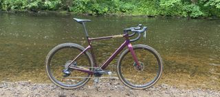 Cervelo Aspero bike by a river