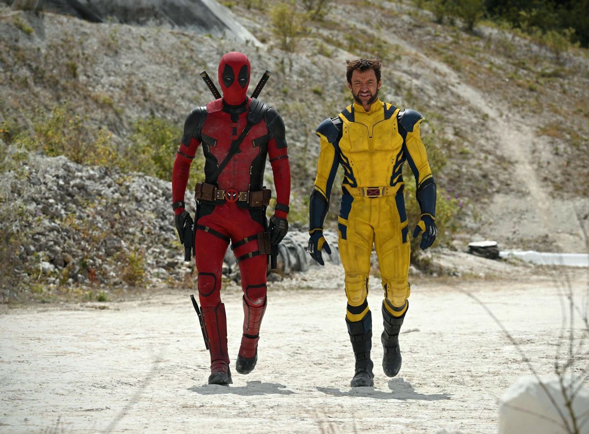 Ryan Reynolds as Deadpool and Hugh Jackman as Wolverine in the third Deadpool movie, now officially revealed to be titled Deadpool and Wolverine