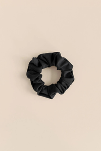 Girlfriend Collective Black Scrap Scrunchie $6 $5 | Girlfriend Collective