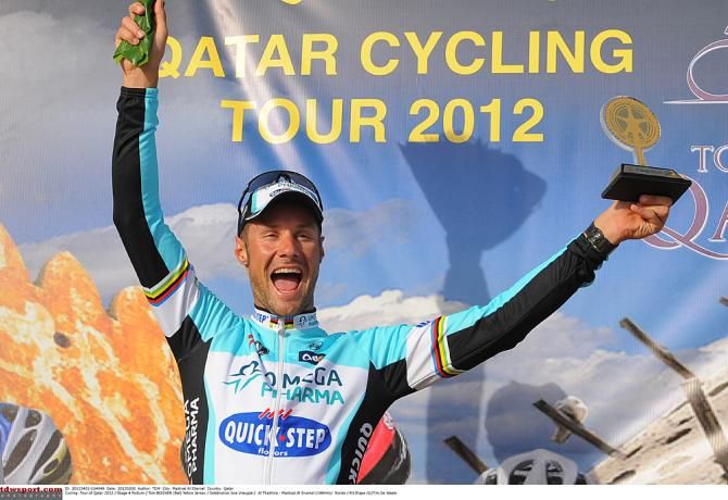 Tom Boonen thrilled with his win in the 2012 Tour of Qatar