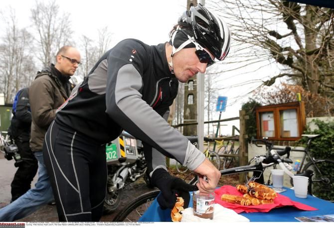 Fabian Cancellara (Trek Factory Racing) ahead of the ride
