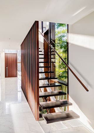 staircase at floating house