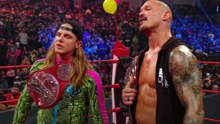 Riddle and Randy Orton in the WWE