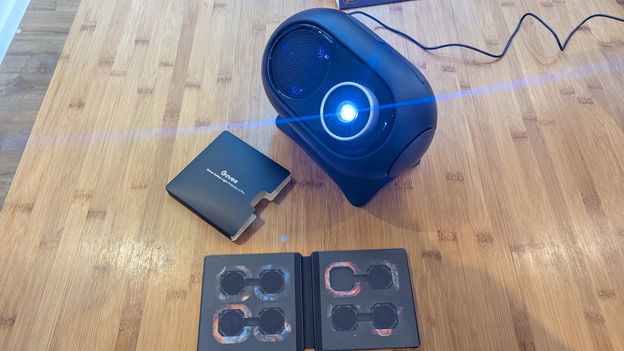 Govee Galaxy Light Projector 2 Pro during review.jpg