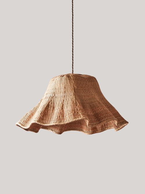 Regular Wonky Wave Natural Woven Palm Basket