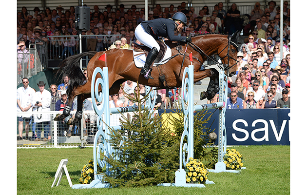 Gemma Tattersall riding Arctic Soul GBR during the Show Jumping Phase of The Mitsubishi Motors Badminton Horse Trials at Badminton in Gloucestershire, UK on 7th May 2016
