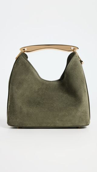 Boomerang Small Suede Bag