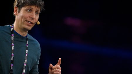 Sam Altman, CEO of OpenAI, speaks during the Italian Tech Week 2024