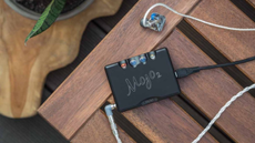 Chord Electronics Mojo 2 DAC with IEMs connected to it
