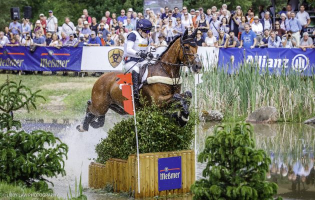 Laura Collett riding Mr Bass at Luhm&amp;uuml;hlen CCI4*