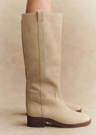 Low boots Bridget – sandstone – cowhide – Sézane