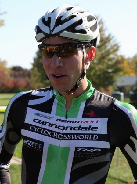 Post-race with Jeremy Powers (Cannondale/Cyclocrossworld.com)