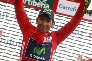 Nairo Quintana on stage nine of the 2014 Tour of Spain