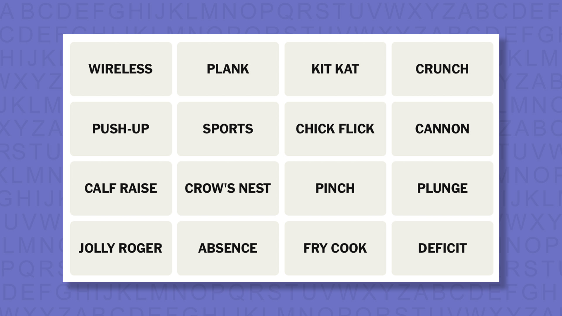 تلميحات NYT Connections للعبة 1024 على خلفية أرجوانية