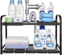 Undersink Adjustable Shelving | $36.99 at Amazon