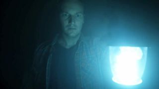 Patrick Wilson looking ahead in Insidious.