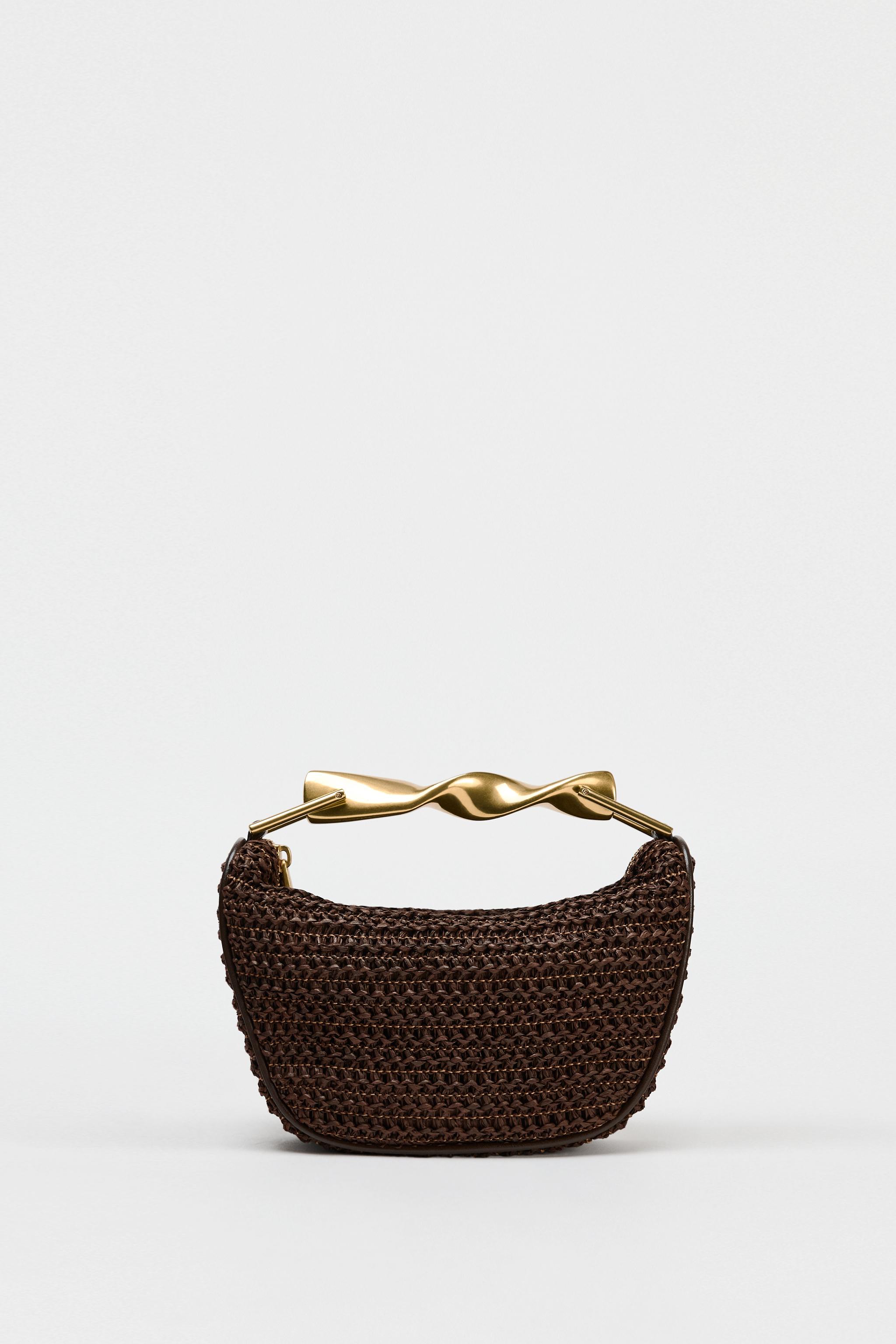 ZARA Mini Bag With Metallic Handle