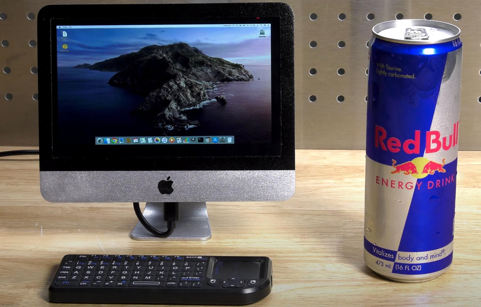 The world's smallest iMac is the size of a drink can and can play