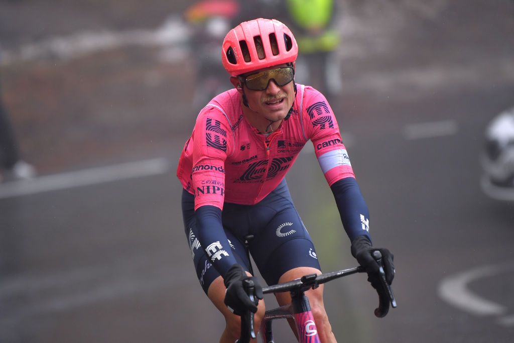THYON 2000 LES COLLONS SWITZERLAND MAY 01 Magnus Cort Nielsen of Denmark and Team EF Education Nippo in the Breakaway at Thyon 2076m during the 74th Tour De Romandie 2021 Stage 4 a 1613km stage from Sion to Thyon 2000 Les Collons 2076m TDR2021 TDRnonstop UCIworldtour on May 01 2021 in Thyon 2000 Les Collons Switzerland Photo by Luc ClaessenGetty Images