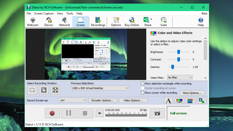 use debut video capture software