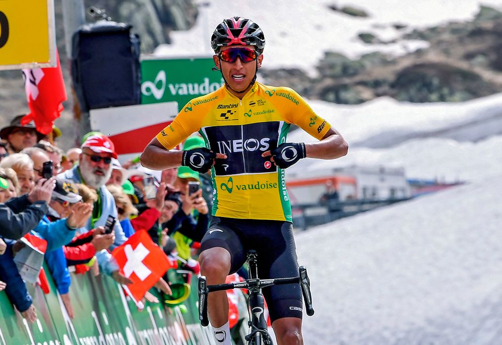 Egan Bernal wins stage 7 at Tour de Suisse