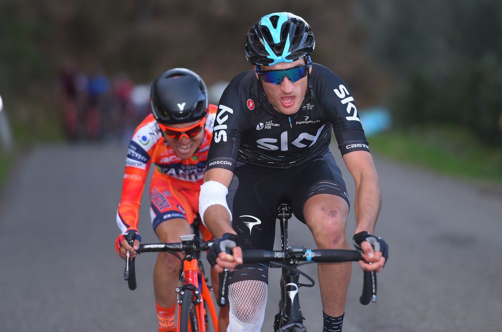 Gianni Moscon (Team Sky) on the attack