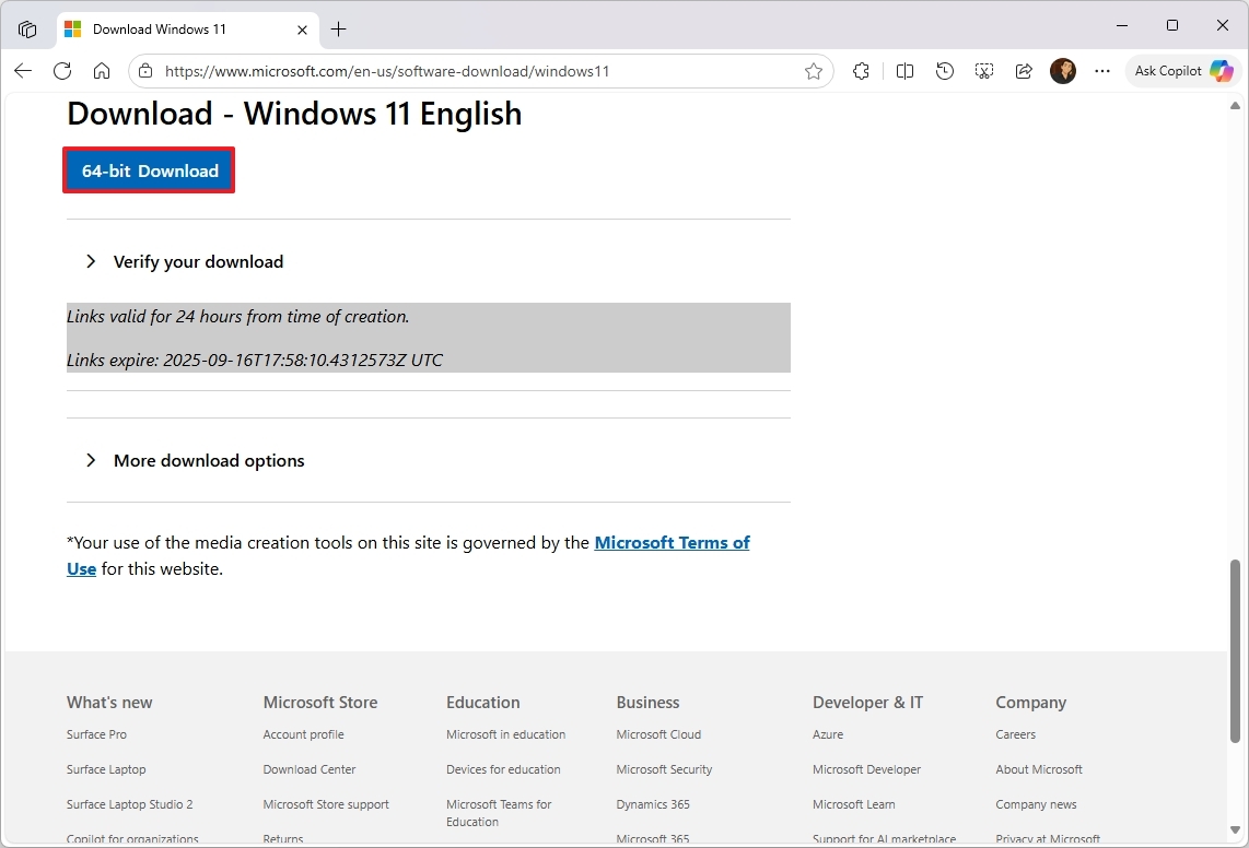 Windows 11 ISO download