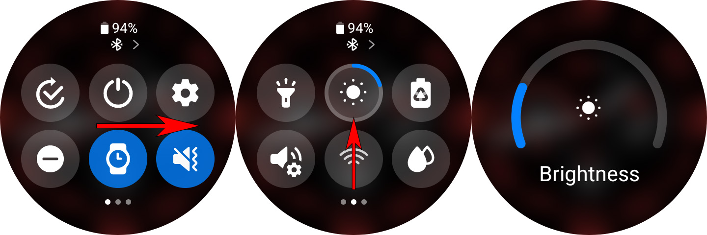 How to adjust brightness on a Samsung Galaxy Watch powered by Wear OS