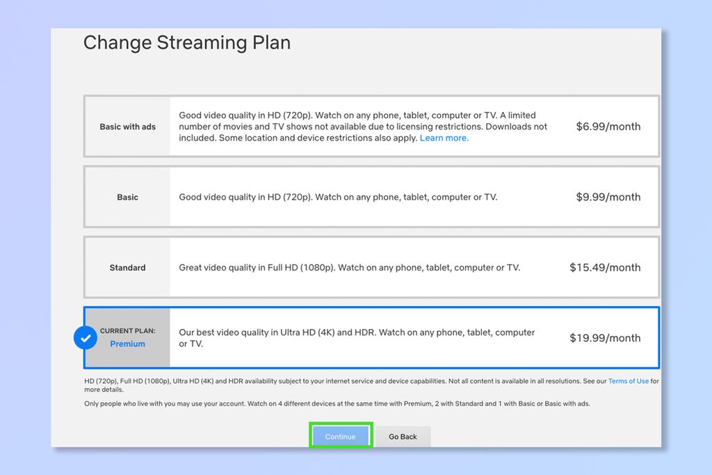 How to change your Netflix plan | Tom's Guide