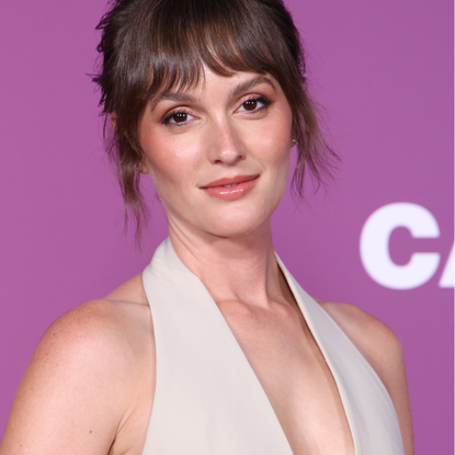 Leighton Meester attends Calzedomania - A Legs Celebration Event on September 19, 2023 in Milan, Italy.