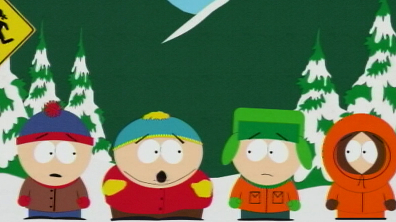 The four boys from South Park in The Aristocrats