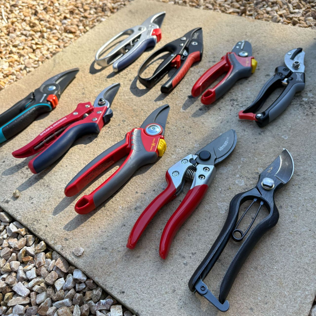 Secateurs in garden