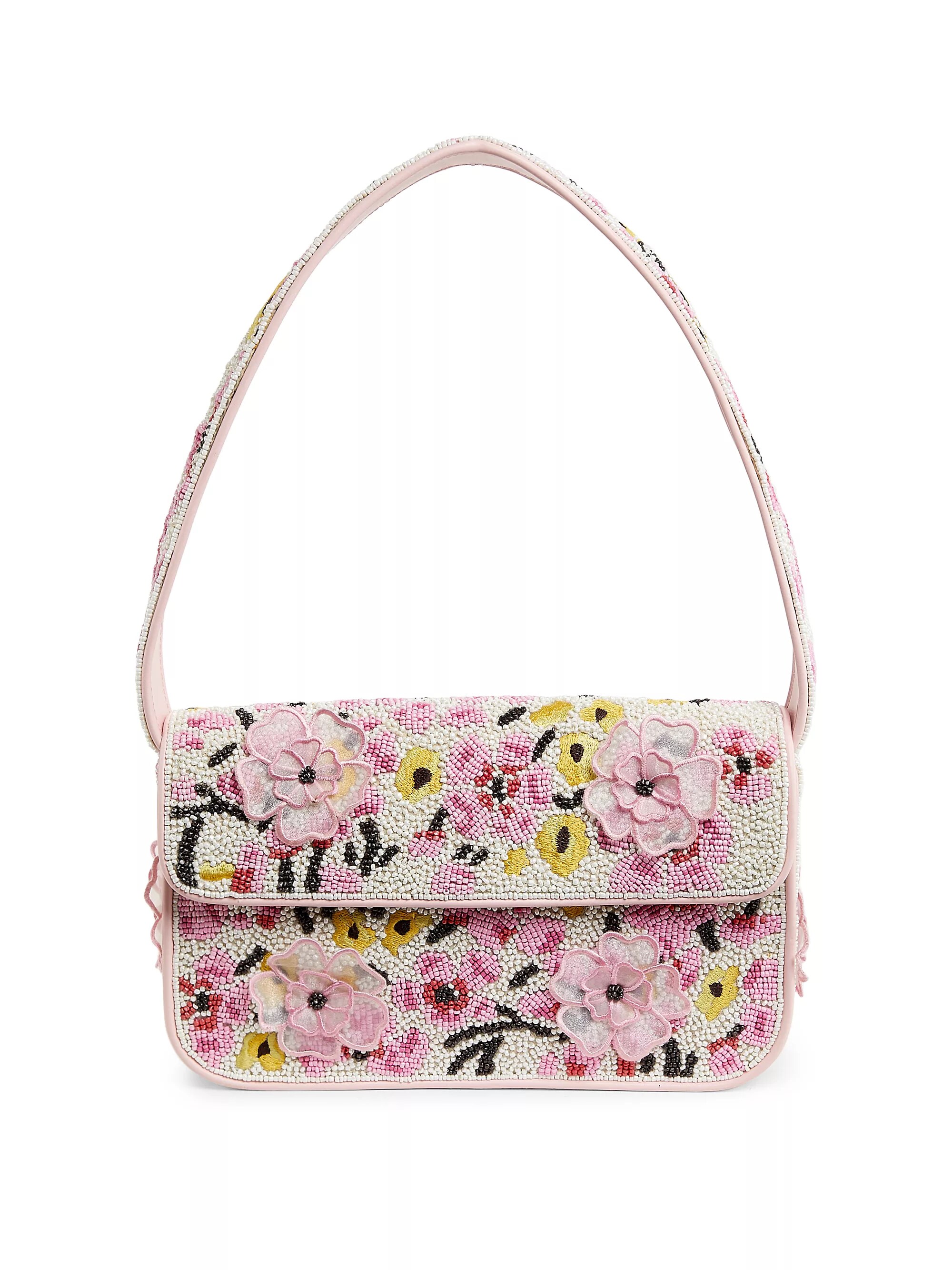 Tommy Floral Beaded Shoulder Bag