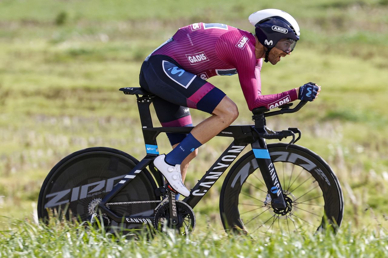 Gran Camino 2022 - 1st Edition - 4th stage Sarria - Sarria 15,9 km - 27/02/2022 - Alejandro Valverde (ESP - Movistar Team) - photo Luis Angel Gomez/SprintCyclingAgency&Acirc;&copy;2022