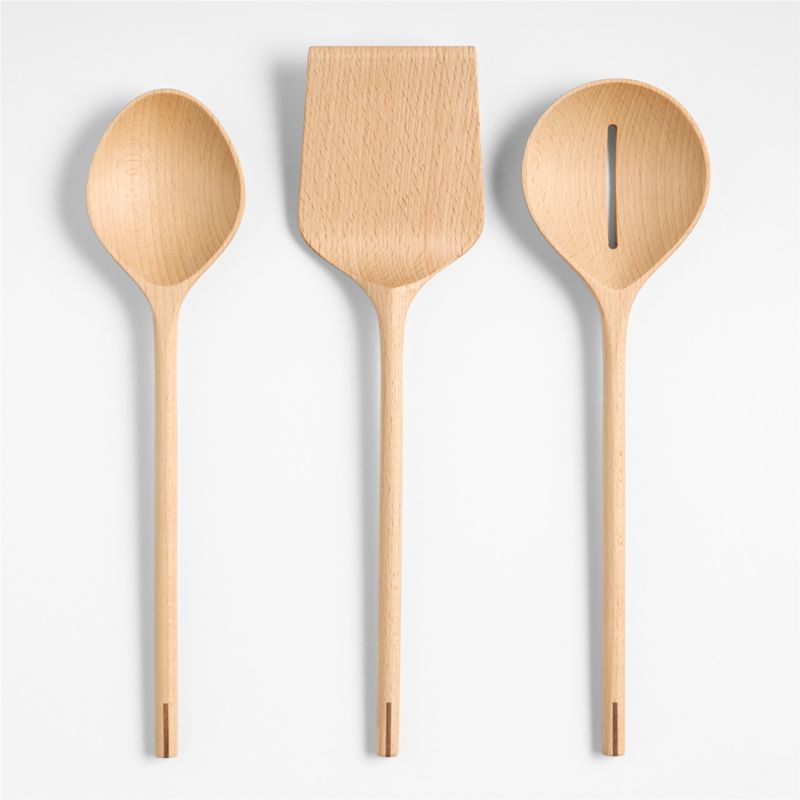 Chefs Essentials Beech Wood With Walnut Joinery Utensils by Daniel Humm